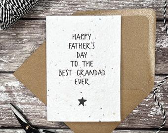 Plantable Grandad card, Grandad Father's Day card