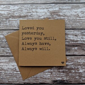 Carte d'amour, carte d'anniversaire, carte de Saint-Valentin, carte pour elle, carte pour lui, carte pour mari, carte pour femme, carte pour petite amie