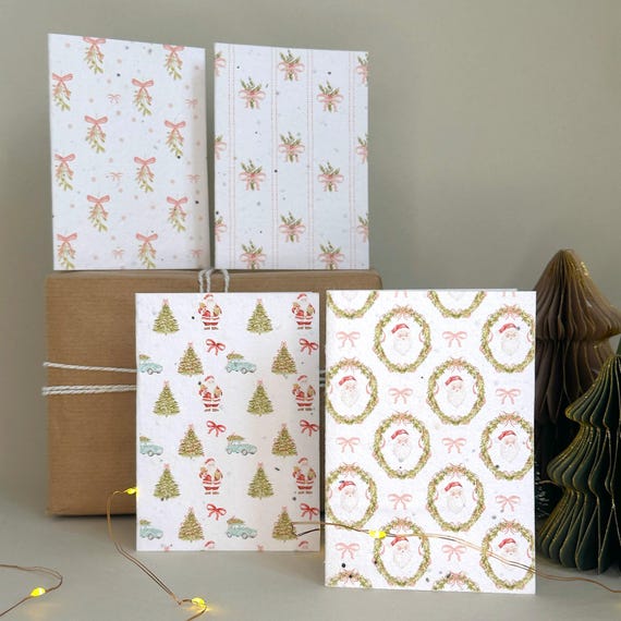 Plantable Wildflower Seed Mini Christmas Card Pack, Pack of A7 Eco Christmas Cards