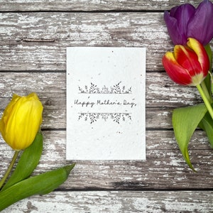 Plantable Mother's Day card, Seed Mother's Day card