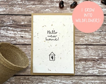 Seed new home card, Plantable new home card
