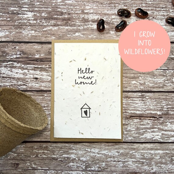 Seed new home card, Plantable new home card