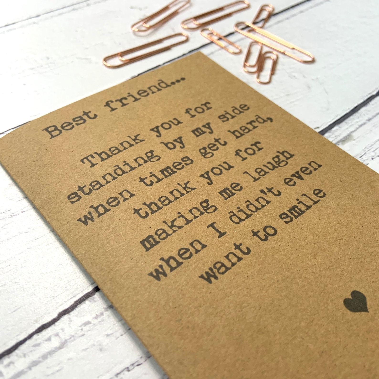 Card for Best Friend Best Friend Card Card for Friend Thank Etsy Canada