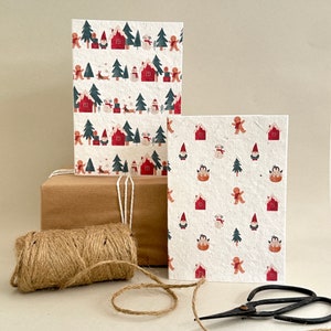 Plantable Christmas Card Pack, Pack of Eco Christmas Cards, Biodegradable Christmas Cards, Wildflower Seed Christmas Cards