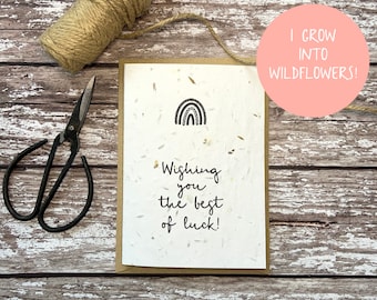 Seed good luck card, Plantable good luck card