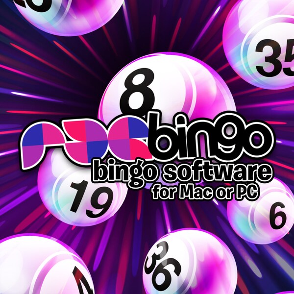 PDGbingo Bingo Screen Share Zoom Conference Download Party Game for MAC or PC | Game Night | Download and Play