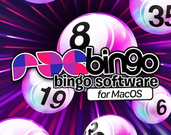 PDGbingo per Mac Tabellone e palline da bingo virtuale / Condivisione schermo Zoom Conferenza Scarica Party Game / Serate di gioco / Scarica e gioca