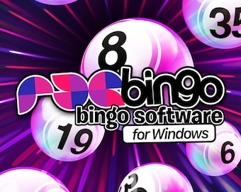 PDGbingo per PC Tabellone e palline da bingo virtuale / Condivisione schermo Zoom Conferenza Scarica Party Game / Serate di gioco / Scarica e gioca