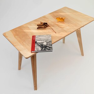 Mid Century Modern Home Office Desk – Customizable Birch Ply Computer Table image 13