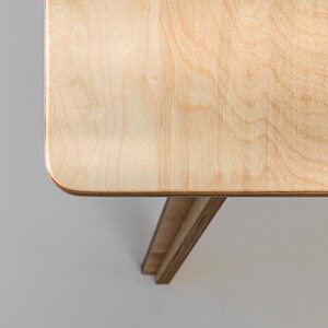 Mid Century Modern Home Office Desk – Customizable Birch Ply Computer Table image 11