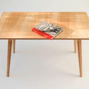 Mid Century Modern Home Office Desk – Customizable Birch Ply Computer Table image 14
