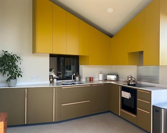 Custom Birch Plywood Door Handle – Minimalist Modern Pull, Scandinavian Style Hardware, Custom Length Cabinet Handle, Long Wardrobe handles