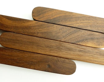Mid Century Modern Walnut Handles – Handmade Minimalist Wooden Pulls for Kitchens, Wardrobes & Furniture
