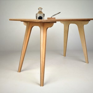 Scandinavian style writing desk in birch ply, modern furniture upgrade for home interiors