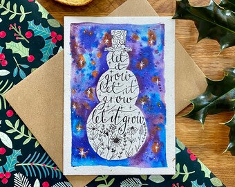 Déjalo crecer : Tarjeta de Navidad Plantable