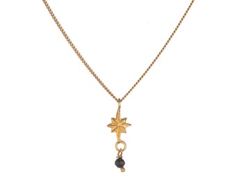 Star Pendant With Bead - Elegant Necklace Charm for All Occasions