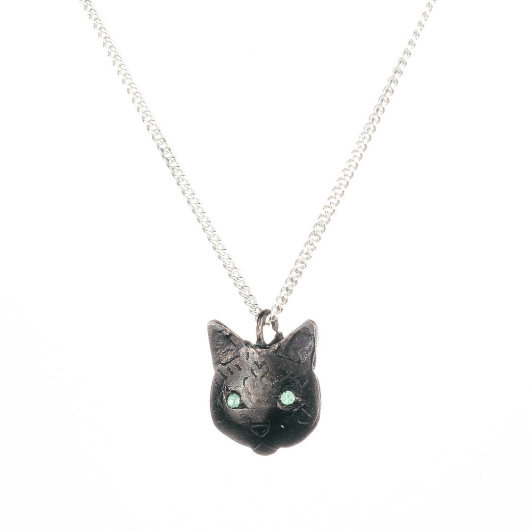 S925 Sterling Silver Moissanite Lucky Cat Necklace