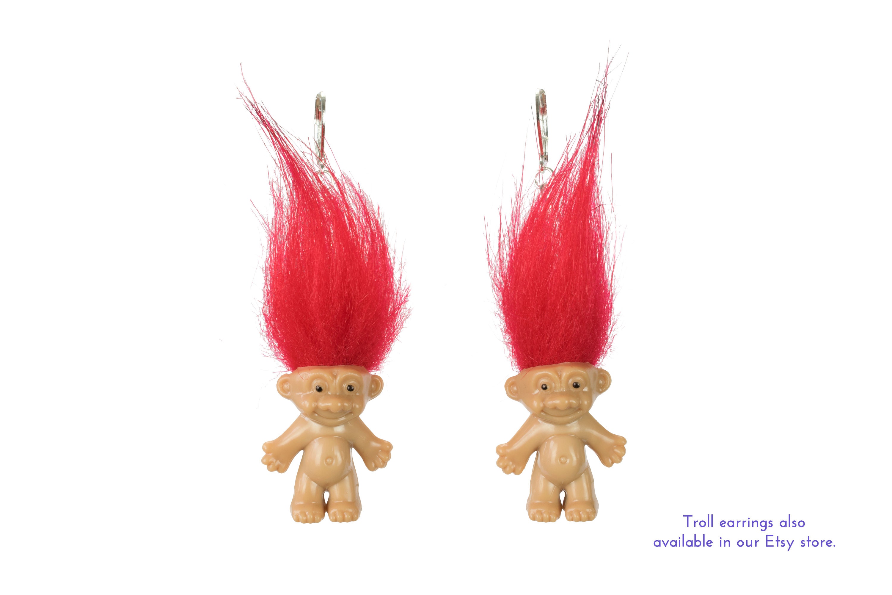 Troll Doll Necklace in ANY colour / Handmade Troll jewellery / Etsy
