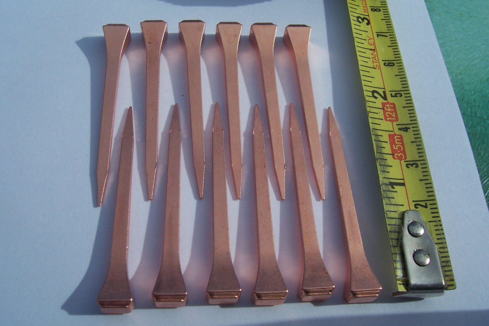 NEW COPPER COATED Horseshoe Nails 51 Mm Art Craft Stained Etsy UK