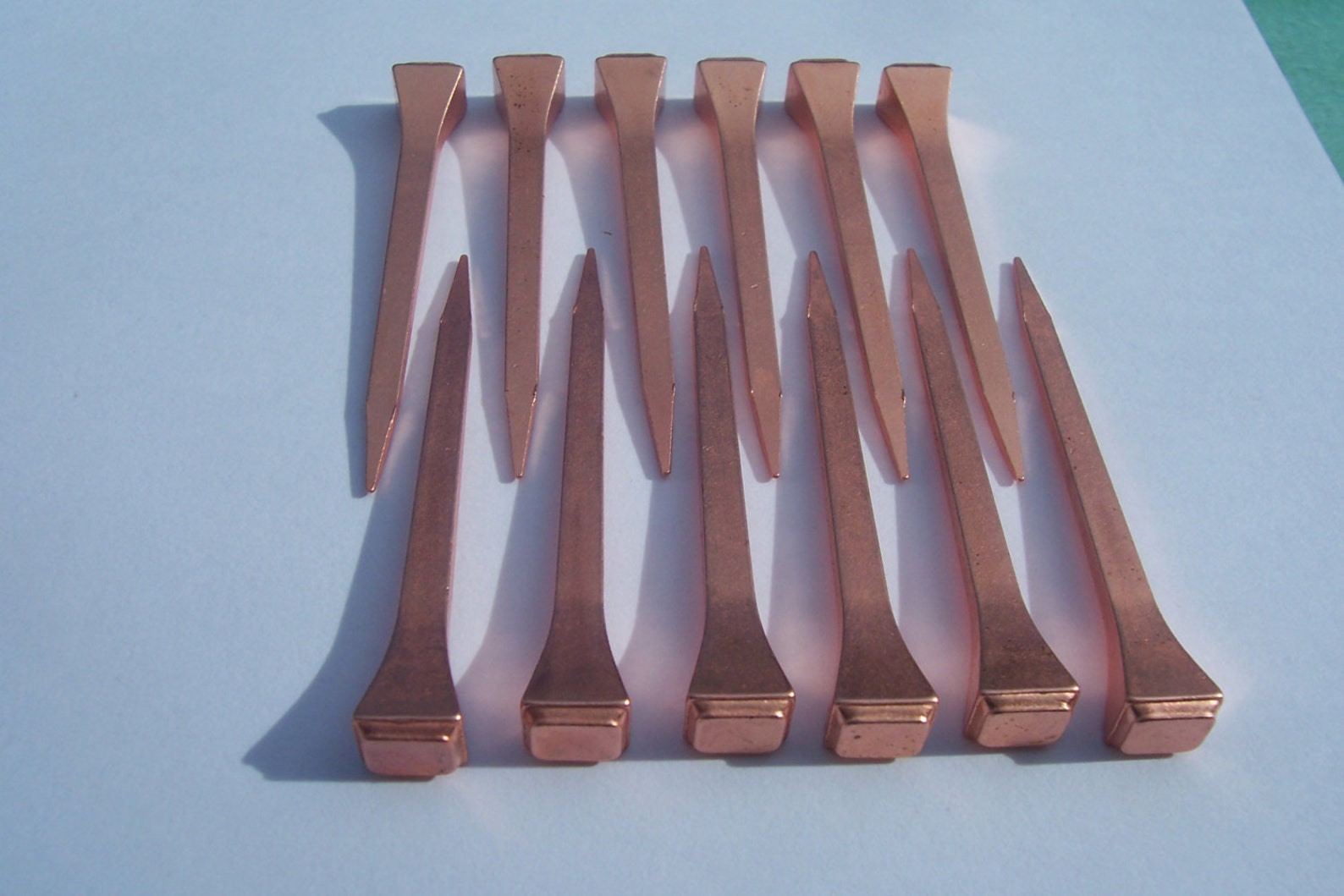 NEW COPPER COATED Horseshoe Nails 51 Mm Art Craft Stained Etsy