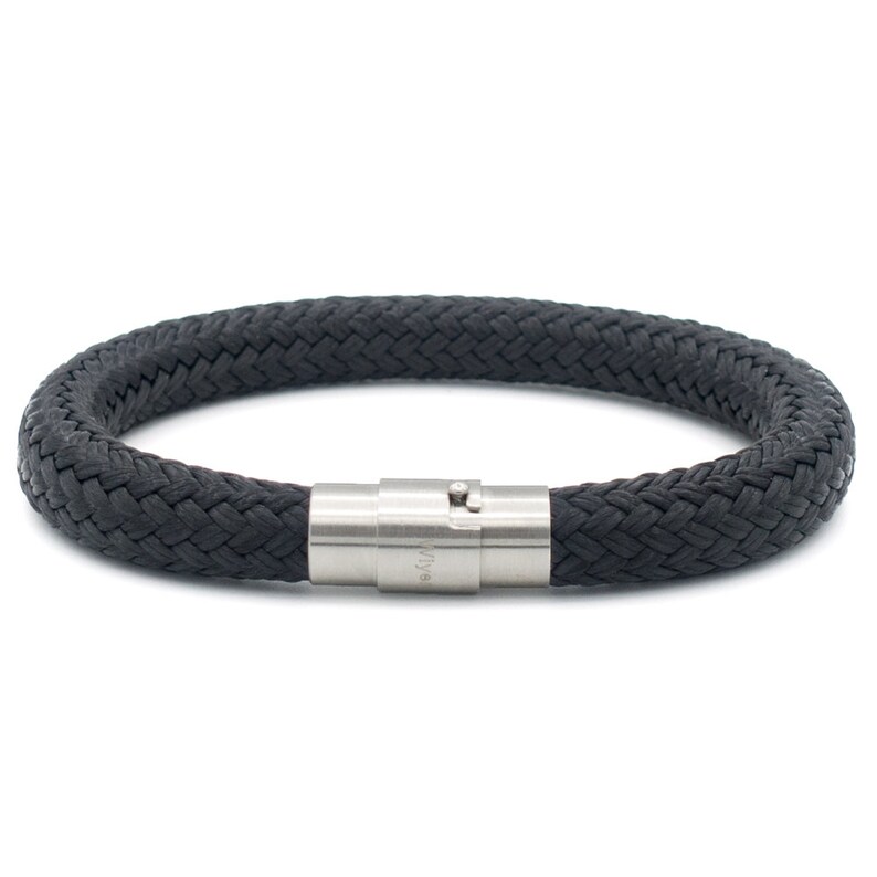 Men's Bracelet Black Black Rope Bracelet Rope Bracelet Etsy