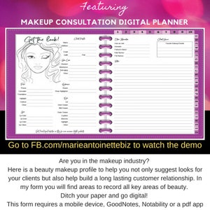 Make-up Beratung Digitaler Kalender - Klient Tracker