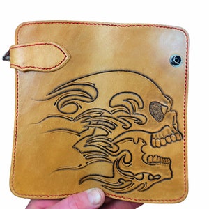 Con herramientas a mano, cartera de cadena de servicio pesado / cartera de motociclista. Listo para la cadena de carteras.