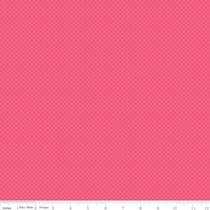 Riley Blake Designs, Basics, Kisses, raspberry cotton quilting fabric