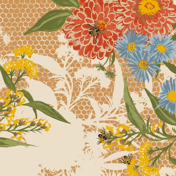 Honeybee Garden - Bee Bouquet - Morning Ritual - RJR Fabric