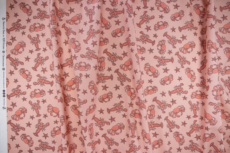 Smooth Seas RJR Fabrics and Cotton and Steel Crustacean