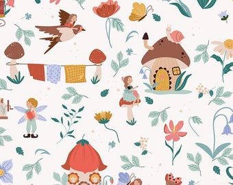 Diseños de Riley Blake, Thimbelina y las Hadas de la Costura, Nube Principal, Tela de hadas, vestidos, disfraces, decoración del hogar, tela para patchwork 100% algodón