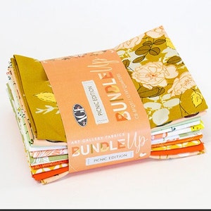Art Gallery Fabrics Bundle Up Picnic Fat Quarter Bundle, Curated Bundles quilting fabric,