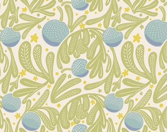 Fresh Linen Collection Bountiful Rapsody from Art Gallery Fabrics by Katie O'shea, large floral, art nouveau print, modern floral cotton