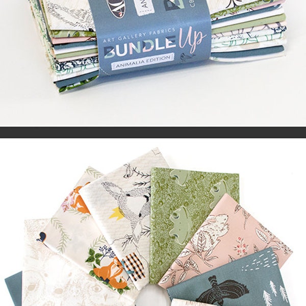 Bundle Up - Animalia Edi. - Fat Quarter Bundle - Art Gallery Fabric