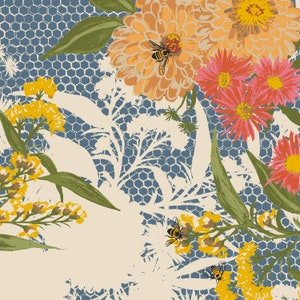 Honeybee Garden - Bee Bouquet - Sunday Morning - RJR Fabric