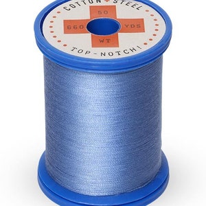 Sulky Thread Dusty Navy 100% Cotton Thread on Thread Spool, 50 Weight, 660 yards, Cotton and Steel thread, quilting thread, sewing thread