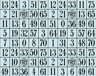 Painter&#39;s Palette - Number Grid - Blue -  Riley Blake