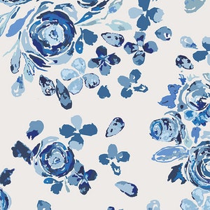 True Blue-collectie - Swifting Flora - Art Gallery Fabrics