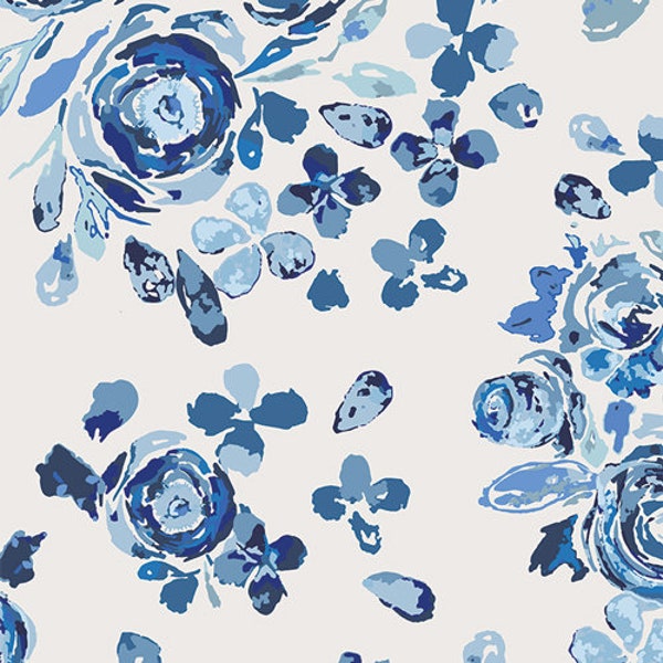 True Blue Collection - Swifting Flora - Art Gallery Fabrics