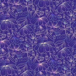 Luminous Daydream - From Scratch - Violet Digiprint - RJR Fabric