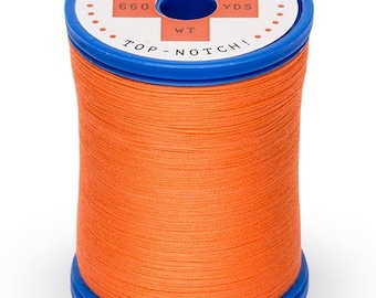 Tangerine Sulky Thread 100% Cotton Thread Spool, 50 Weight, 660 yards, Cotton and Steel thread, quilting thread, sewing thread