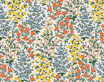 Camont Collection, Wildwood Garden Fabric in Cream by  Rifle Paper Co. sewing fabric for quilts, fashions, and home decor