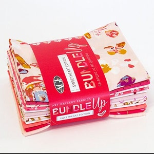 Art Gallery Fabrics Bundle Up Sweetheart Fat Quarter Bundle, Curated Bundles quilting fabric,