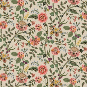 Rifle Paper Co, Gracie's Fabric Collection Farm Animals Evergreen, kolorowa bawełniana tkanina pikowana zdjęcie 8