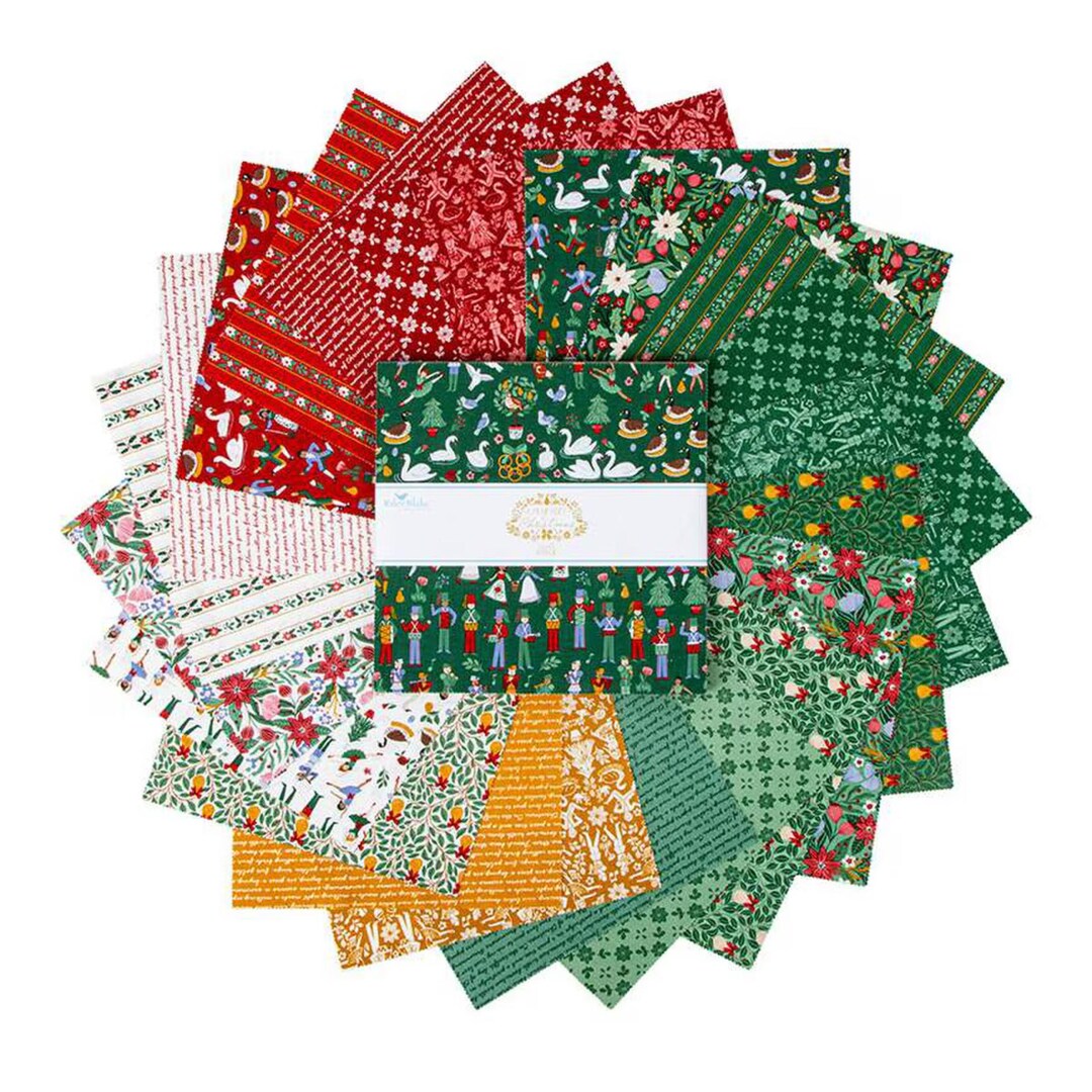 Lot De Tissus A Pear-fect Christmas Riley Blake - Pack Pré-coupé Patchwork Noël, Neuf