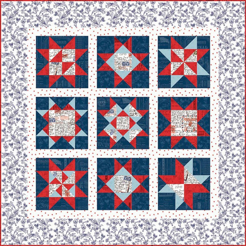 American All Star Quilt Pattern by J Wecker Frisch for Riley Blake ...