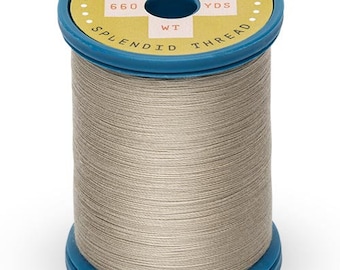 Carrete de hilo Greige Sulky 100% algodón, calibre 50, 660 yardas, hilo de algodón y acero, hilo de acolchado, hilo de coser