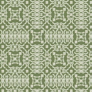 Rifle Paper Co, Gracie's Fabric Collection Farm Animals Evergreen, kolorowa bawełniana tkanina pikowana zdjęcie 6