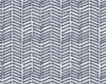 Camelot Fabrics, Dog Gone It, Herring-Bone,quilting cotton white with navy herringbone pattern