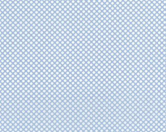 Cotton and Steel Dots and Stripes, Dot Com, Rain fabric small dot tone on tone blue cotton fabric, quilting fabric, clothing fabrid cotton